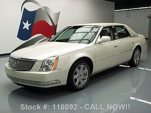 2008 cadillac dts lux ii vintage vinyl roof vent seats! texas direct auto