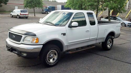 2001 ford f150 xlt 4dr extended cab pickup bedliner trailer hitch chrome bumpers