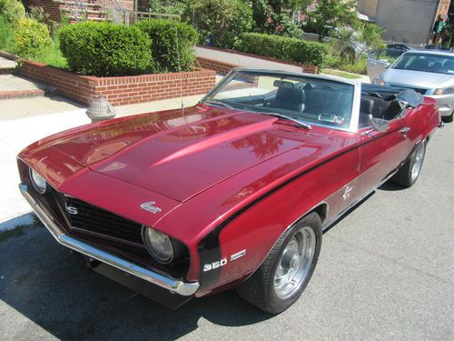 1969 camaro ss convertible 350/400+ hp ps pdb pt super nice cruiser!