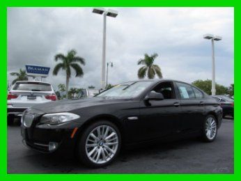 11 certified jet black 550-i 4.4l v8 steptronic sedan *sport package *low miles