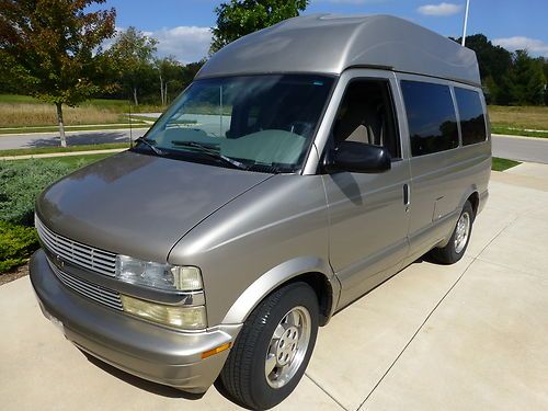 2003 chevrolet astro ls raised roof braun handicap lift *no reserve* wheelchair