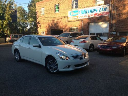 2011 infiniti g25x awd lthr snrf no reserve rebuilt salvage 08 09 2010 2012 2013