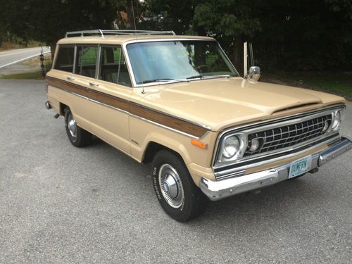 1977 jeep wagoneer, one family owned for 36 years, no rust, clean undercarriage