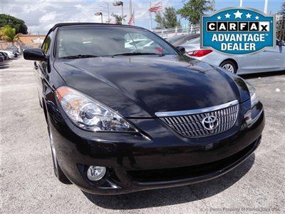 06 solara convertible sle v6 black/black 31k miles 1-owner clean carfax florida