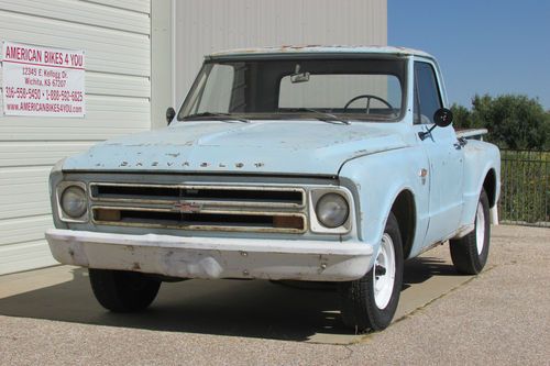 1967 Chevrolet Chevy C10 Step Side Short Bed Rat Rod Shop Truck, image 2