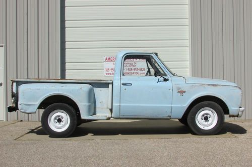 1967 Chevrolet Chevy C10 Step Side Short Bed Rat Rod Shop Truck, image 12