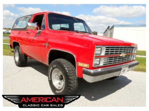 No reserve! 1984 chevrolet big bold k-5 blazer 4x4 restored show truck fl