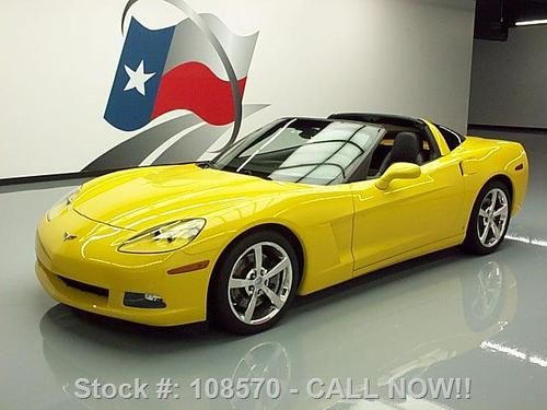 2009 chevy corvette 3lt auto z51 heated leather hud 76k texas direct auto
