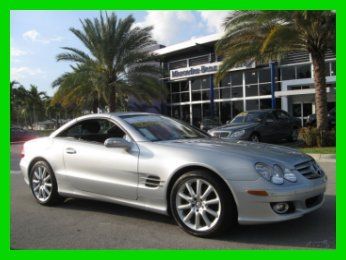 08 silver sl-550 5.5l v8 convertible *bose cd changer *navigation *low miles