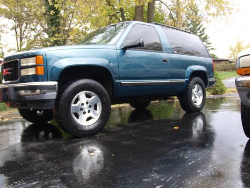 1994 gmc yukon sle sport utility 2-door 5.7l suv classic truck chevy rims 4wd