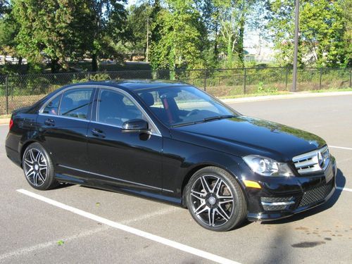 2013 mercedes c250 amg sport turbo panoramic premium pkg becker loaded bluetooth