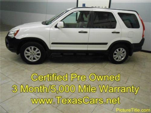 06 crv ex 4x4 leather 5 spd manual sunroof certified warranty awd texas