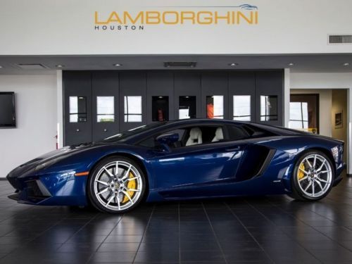 2013 lamborghini aventador lp700-4 coupe blue hera nav enhanced sound 188 mi