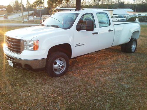 2008 gmc sierra 3500 hd wt 4wd diesel allison crew cab pickup 4-door 6.6l