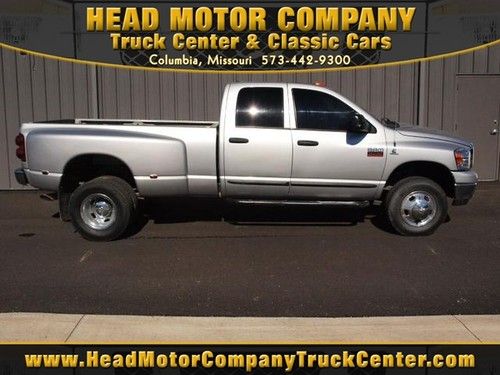 2007 dodge ram 3500 big horn edition 4x4 quad cab cummins diesel bright silver