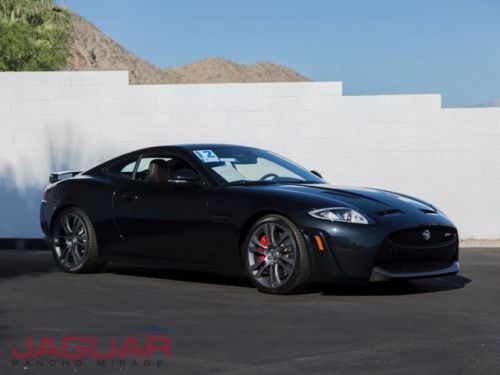 2012 jaguar xkr s 550hp supercharged v8 midnight black red coupe only 2k miles