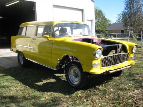 1955 Chevy Handyman Wagon 2 Door Gasser Street Rat Hot Rod Project Pro Touring, image 5