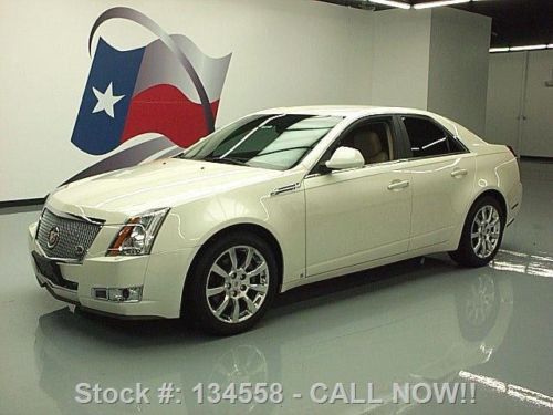 2009 cadillac cts sedan auto climate leather xenons 33k texas direct auto