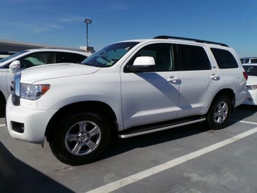 2008 toyota sequoia sr5 4x4 white gray cloth 4wd 5.7l 120k miles