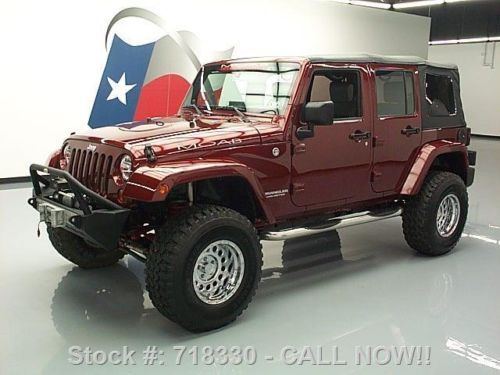 2009 jeep wrangler x unltd convertible 4x4 lift nav 43k texas direct auto