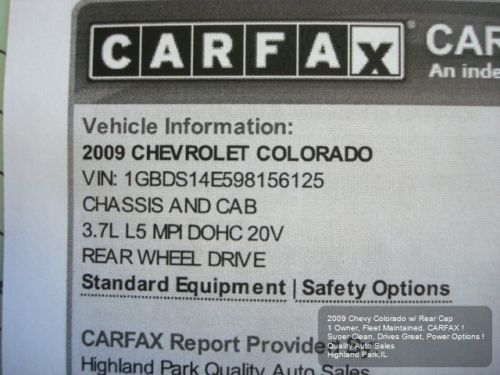 2009 CHEVY COLORADO WORK TRUCK 1 OWNER CARFAX ! WELL MAINTAINED AUTO A/C CD NICE, US $6,375.01, image 5