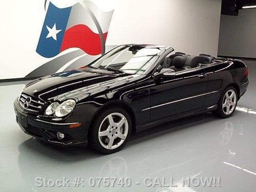 2007 mercedes-benz clk550 convertible leather nav 47k!! texas direct auto