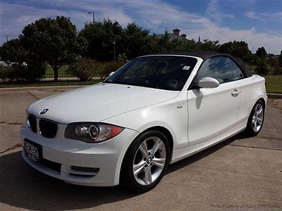 2009 bmw 128i 1 series convertible clean carfax navigation 1 owner low miles