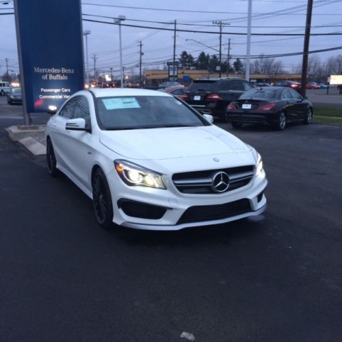 Mercedes cl45 amg - only 200 made white ext, black w red pippin interior