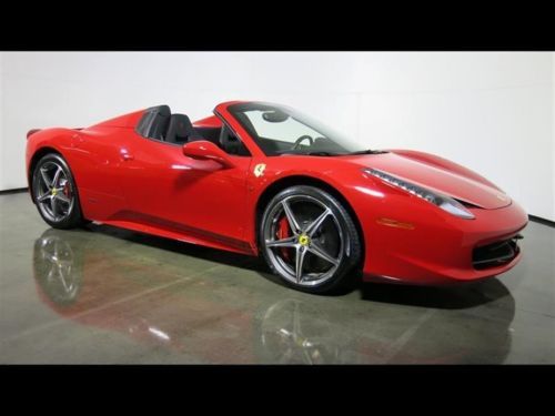 2013 ferrari 458 spider convertible carbon fiber parking sensors 20&#034; sport rims