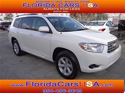 Toyota highlander 4cyl huge gas saver 1- owner 3rd row leather florida perfect