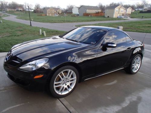 2007 mercedes benz slk 280 hard top convertible roardster black.