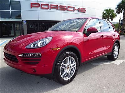 2013 porsche cayenne rare carmine red highly optioned 1 owner