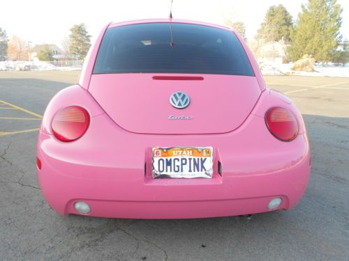 2000 volkswagen beetle glx hatchback 2-door 1.8l turbo pink