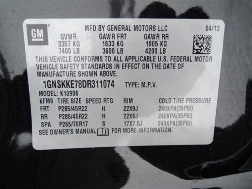 13 Chevy Suburban LTZ 4X4 22" WHEELS NAV ROOF DVD HEAT&COOL LEATHER QUAD BUCKETS, image 82