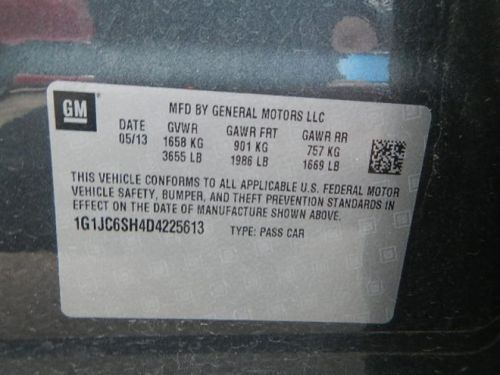 2013 Chevy Sonic LT Salvage Repairable Runs and Drives No Frame Damage Easy Fix!, US $3,895.00, image 10