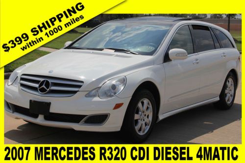 2007 mercedes r320 cdi turbo diesel,pano roof,pearl white