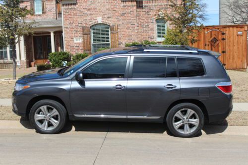 2013 toyota highlander limited nav dvd 10k mi, backup camera, sat, res, leather