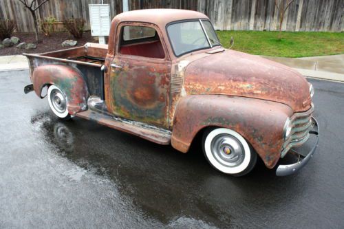 1950 chevrolet pick up-whitewalls-patina-rat rod-1949-1951-1952-1953-1954-1955