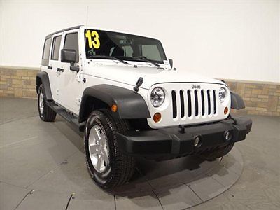 Jeep wrangler unlimited sport low miles 4 dr suv automatic 3.6l v6 sfi dohc 24v