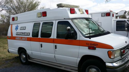 Used ambulance for sale - 2001 ford e-350 econoline