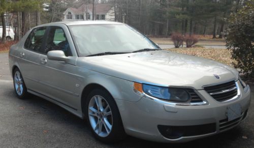 2007 saab 9-5 aero 2.3 turbo sedan, leather, roof, navigation, alloys