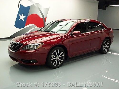 2012 chrysler 200s sunroof heated leather nav 29k miles texas direct auto