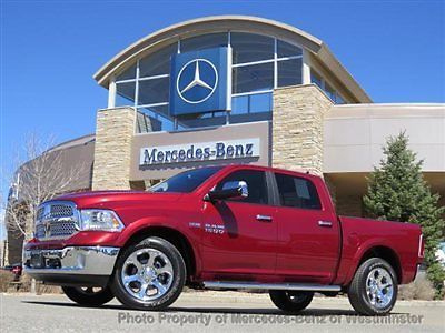 ** ram 4x4 laramie ** black leather ** 4door crew cab ** low miles **