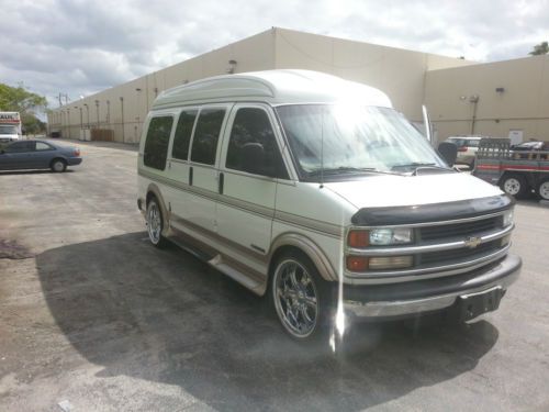 2000 chevrolet conversion van hightop g1500 20&#034; wheels low reserve!!!