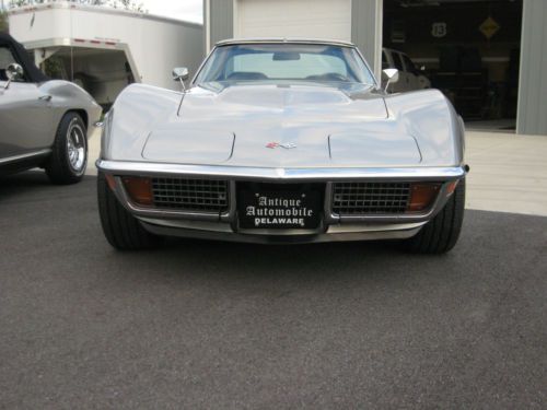 1971 corvette, t-tops, big block, 5 speed, silver