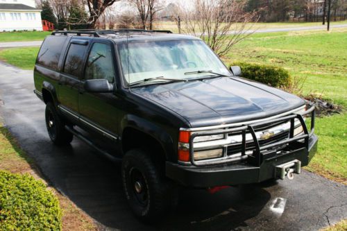 1999 Chevrolet K2500 Suburban 4WD, Lifted and Blacked Out, with a 454 Big Block!, US $8,500.00, image 2