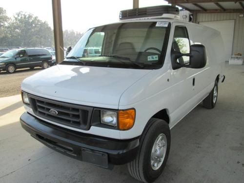 06 ford e-350 extended reefer van refrigerated unit carrier unit  diesel 131k