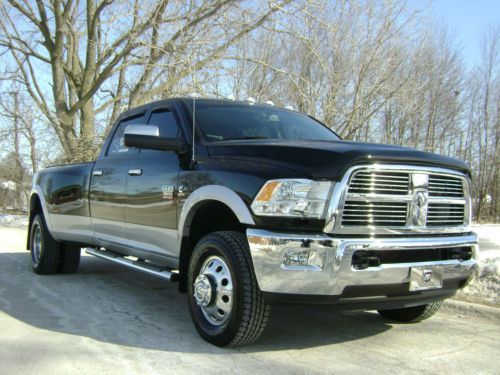 2012 ram 3500hd laramie crew cab 6.7l cummins turbo diesel dual rear wheel