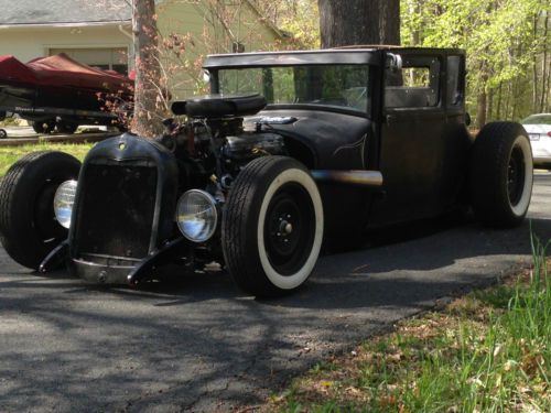 Rat rod 1927 ford model t air ride chopped no motor or trans