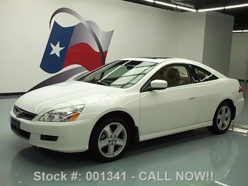 2007 honda accord exl v6 coupe 6spd sunroof leather nav texas direct auto